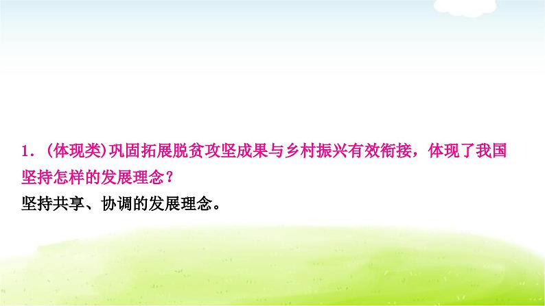 中考道德与法治复习2时事热点专题二实施乡村振兴走向共同富裕教学课件第6页