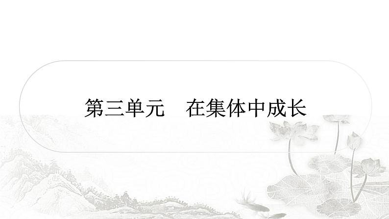 中考道德与法治复习七年级下册3第三单元在集体中成长课件01