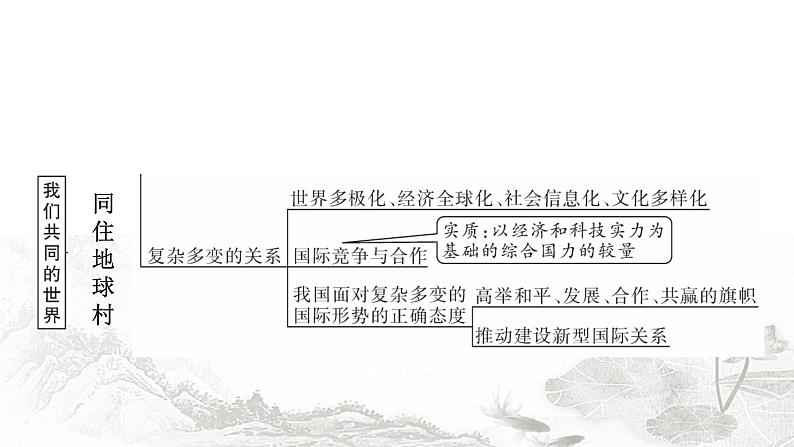 中考道德与法治复习九年级下册第一单元我们共同的世界课件05