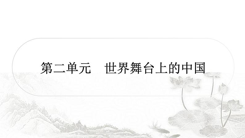 中考道德与法治复习九年级下册第二单元世界舞台上的中国课件第1页