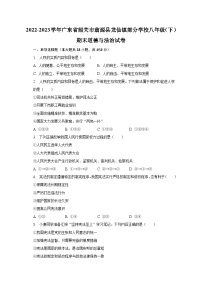 2022-2023学年广东省韶关市翁源县龙仙镇部分学校八年级（下）期末道德与法治试卷（含解析）