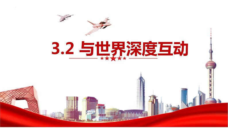 2022-2023学年部编版道德与法治九年级下册 3.2 与世界深度互动 课件第1页