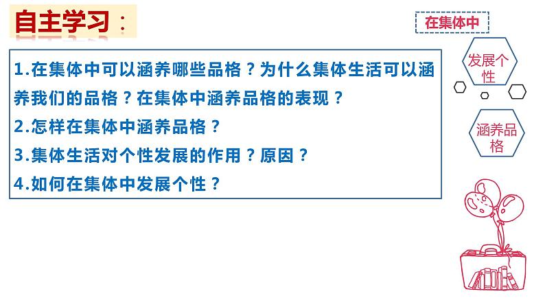 2022-2023学年部编版道德与法治七年级下册 6.2 集体生活成就我 课件第2页