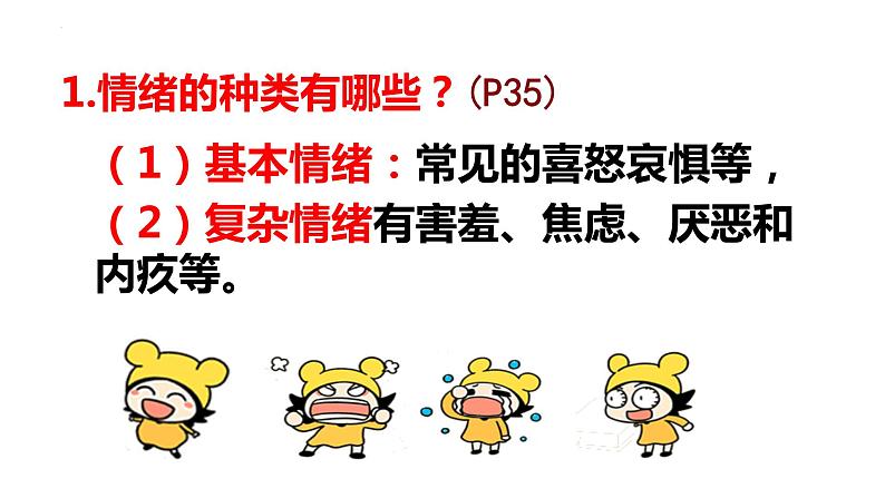 2022-2023学年部编版道德与法治七年级下册4.1 青春的情绪 课件第8页