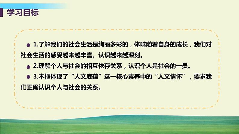 道法八年级上册第一课 丰富的社会生活 第一框 我与社会教学课件+习题课件03