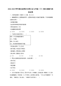 2022-2023学年湖北省武汉市武江区七年级（下）期末道德与法治试卷（含解析）