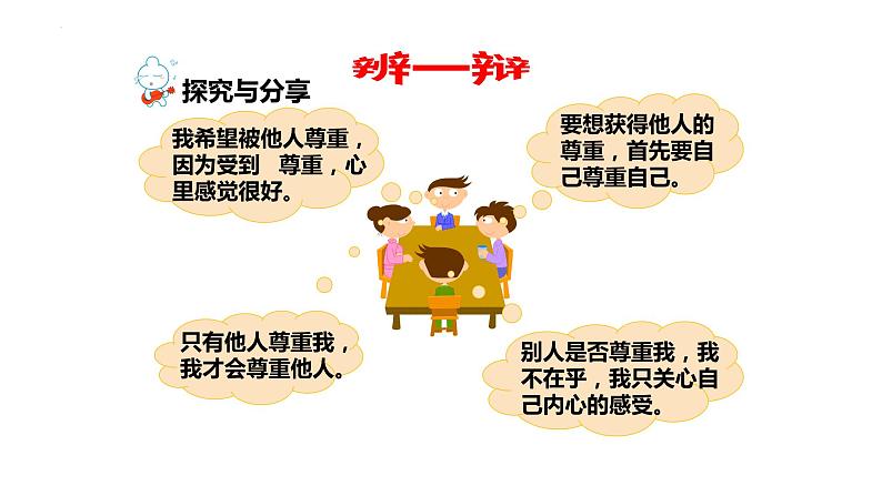 4.1尊重他人课件-2023-2024学年八年级道德与法治上册同步精品学与练（部编版）第5页