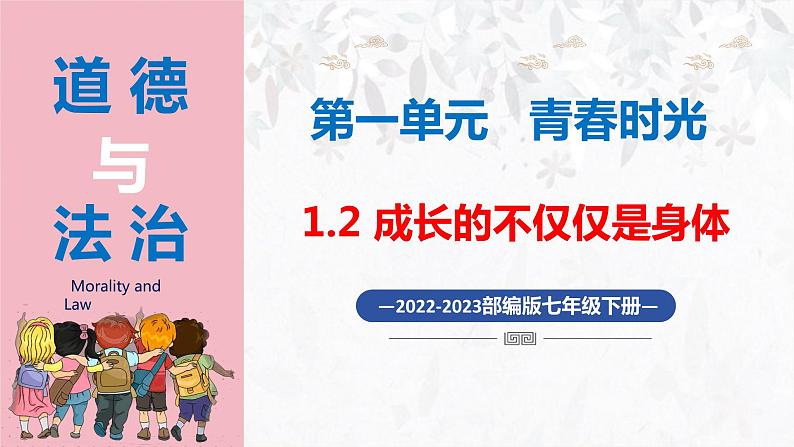 2022-2023学年部编版道德与法治七年级下册 1.2 成长的不仅仅是身体 课件第1页