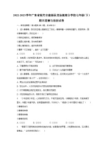2022-2023学年广东省韶关市翁源县龙仙镇部分学校七年级（下）期末道德与法治试卷（含解析）