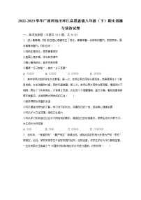2022-2023学年广西河池市环江县思恩镇八年级（下）期末道德与法治试卷（含解析）