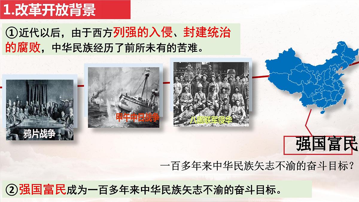 2023-2024学年部编版道德与法治九年级上册 1.1 坚持改革开放 课件第7页