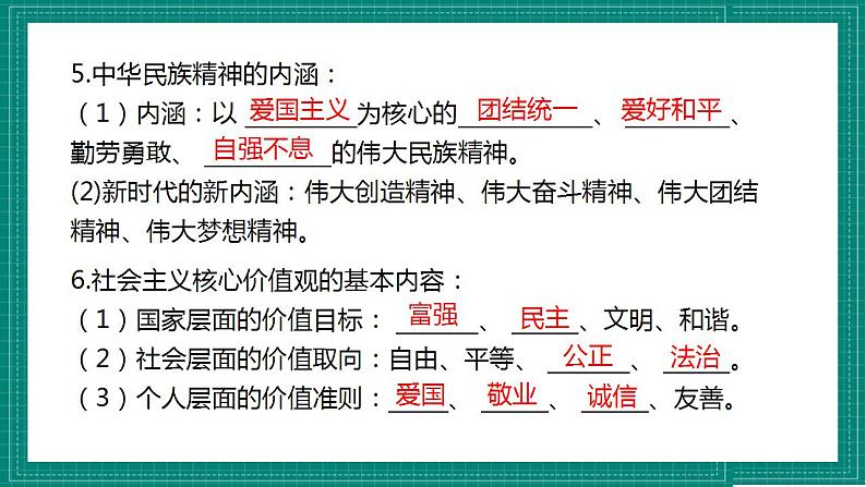 人教部编版道德与法治九年级上册第三单元 《文明与家园》（复习课件）第8页