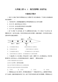 人教部编版九年级上册我们的梦想优秀练习