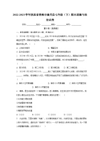 陕西省渭南市潼关县2022-2023学年七年级下学期期末道德与法治试卷（含答案）