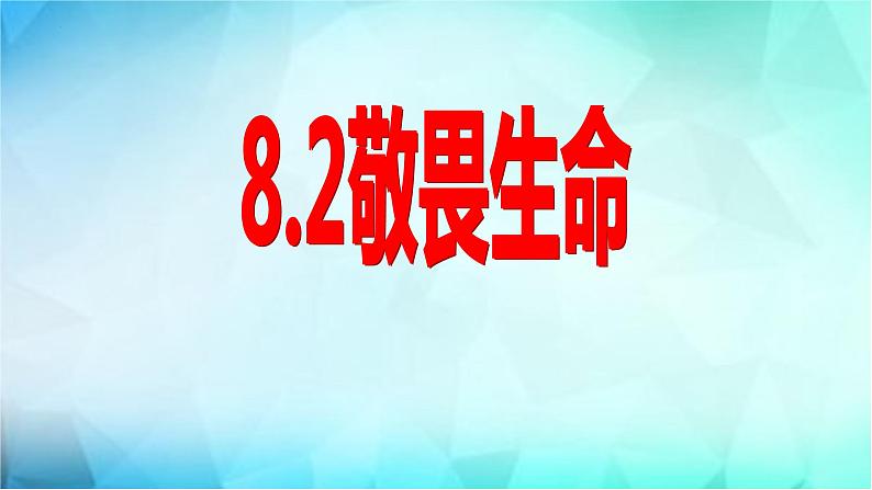 8.2 敬畏生命 课件02