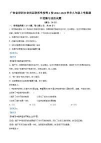 广东省深圳市龙岗区联邦学校等2校2022-2023学年九年级上学期期中道德与法治试题（解析版）