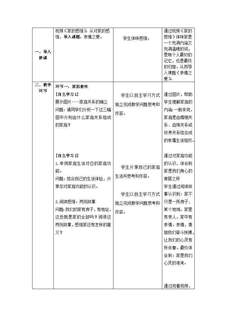 人教部编版道德与法治七年级上册7.《亲情之爱》 课件+教案02