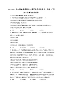 2022-2023学年湖南省岳阳市云溪区多所学校联考七年级（下）期末道德与法治试卷（含解析）