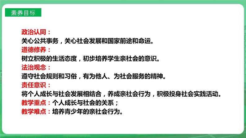 【核心素养】人教部编版道法八上 8.1.2《在社会中成长》课件+教案+学案+练习+素材04