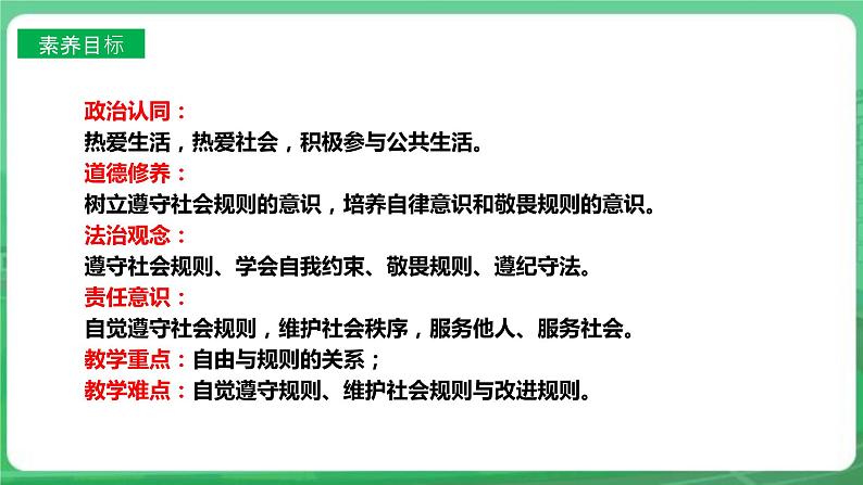 【核心素养】人教部编版道法八上 8.3.2《遵守规则》课件+教案+学案+练习+素材03