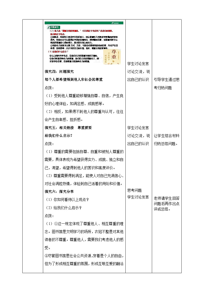 【核心素养】人教部编版道法八上 8.4.1《尊重他人》课件+教案+学案+练习+素材03