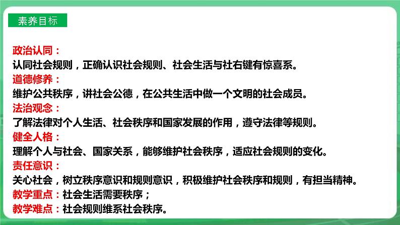 【核心素养】人教部编版道法八上8.3.1《维护秩序》课件+教案+学案+练习+素材03