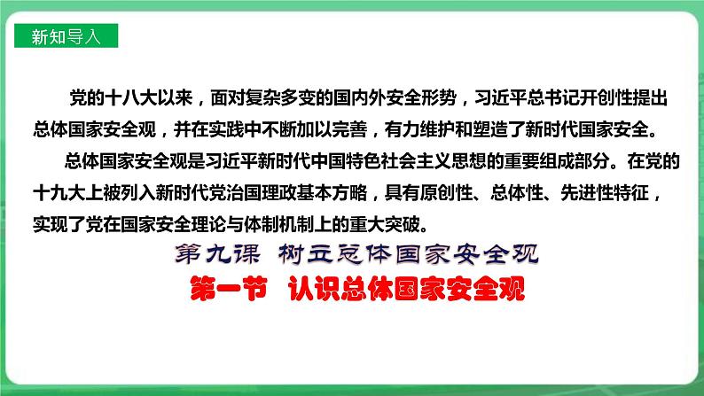 【核心素养】人教部编版道法八上 8.9.1《认识总体国家安全观》课件+教案+学案+练习+素材03