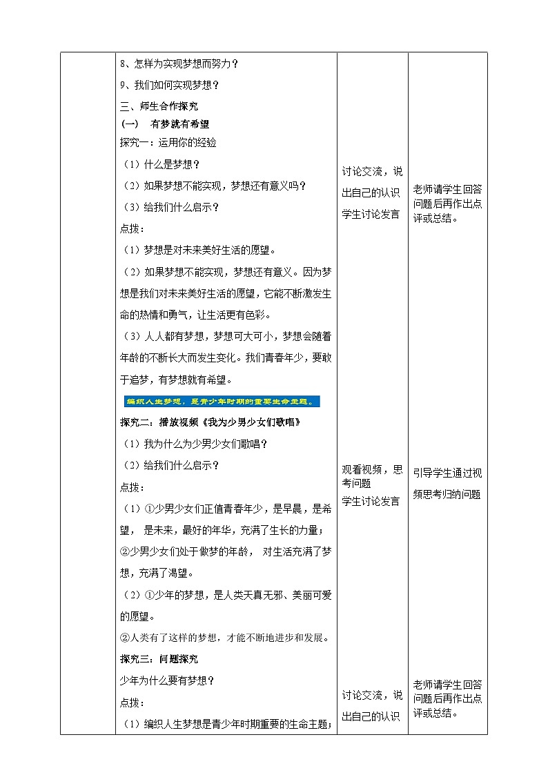 【核心素养】人教部编版道法七上 7.1.2《少年有梦》课件+教案+学案+练习+素材02