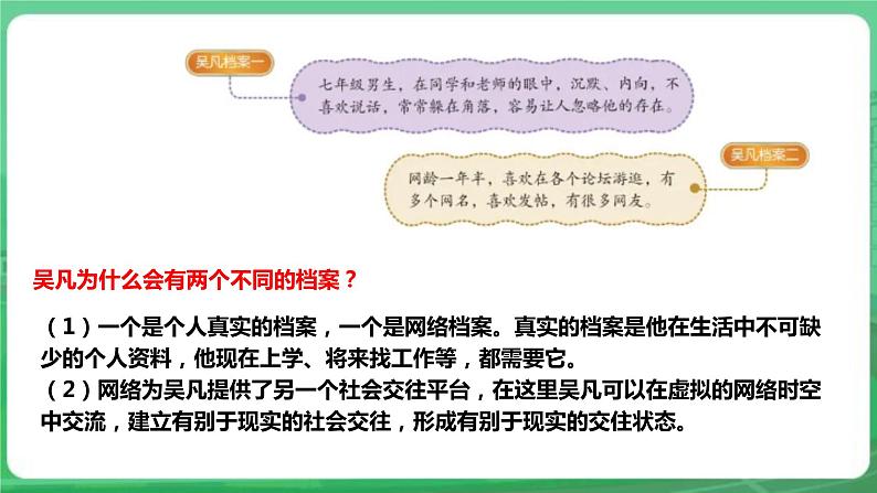 【核心素养】人教部编版道法七上 7.5.2《网上交友新时空》课件+教案+学案+练习+素材08