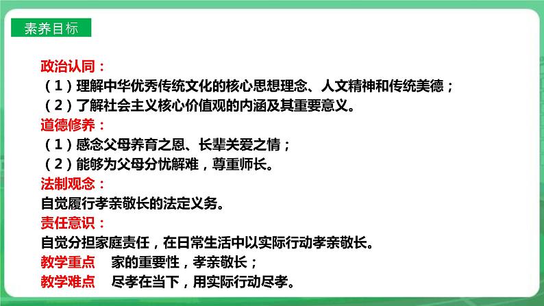 【核心素养】人教部编版道法七上 7.7.1《家的意味》课件+教案+学案+练习+素材03