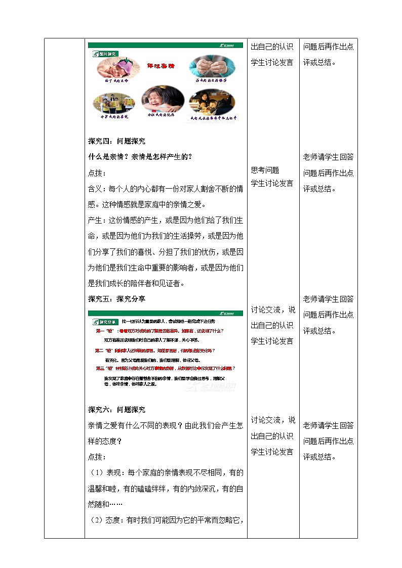 【核心素养】人教部编版道法七上 7.7.2《爱在家人间》课件+教案+学案+练习+素材03