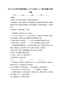 2022-2023学年河南省南阳十七中七年级（上）期末道德与法治试卷（含解析）