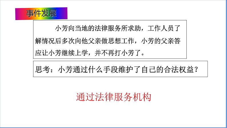 2022-2023学年部编版道德与法治八年级上册 5.3 善用法律 课件07