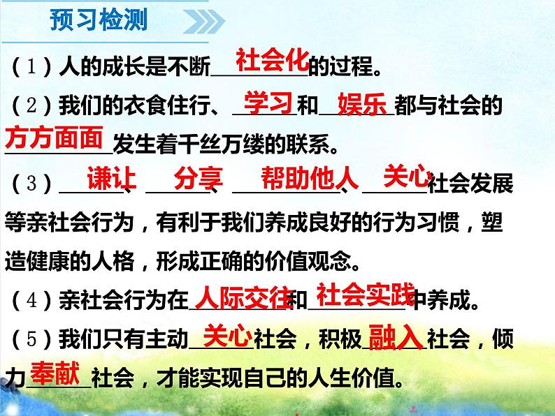 2023-2023部编版道德与法治八年级上册1.2在社会中成长课件PPT第6页