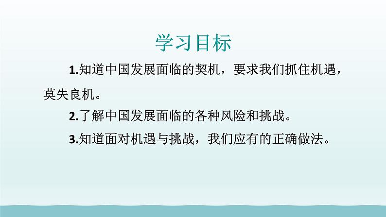 第二单元世界舞台上的中国第四课与世界共发展第1框中国的机遇与挑战课件（部编版）第2页