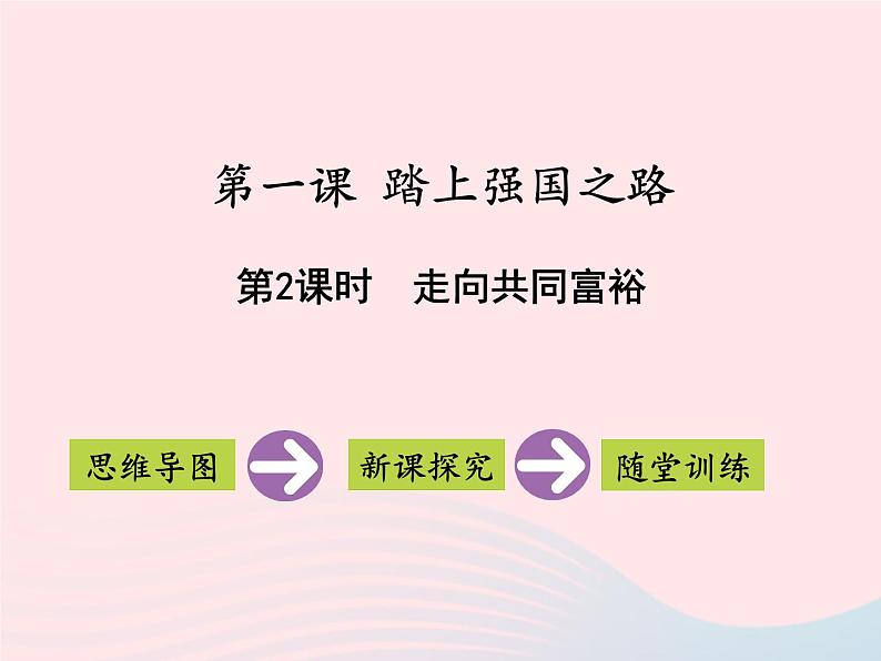 第一单元富强与创新第一课踏上强国之路第2框走向共同富裕课件（部编版）01