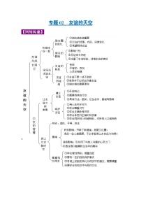 中考政治一轮复习知识点梳理+考点练习 专题02 友谊的天空（含解析）