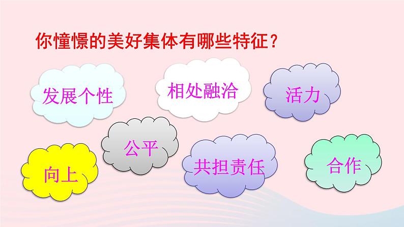2023七年级道德与法治下册第三单元在集体中成长第八课美好集体有我在第1框憧憬美好集体课件新人教版 (1)第4页