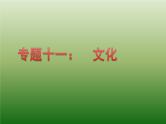 中考道德与法治二轮复习精品课件：专题复习十一 文化 (含答案)