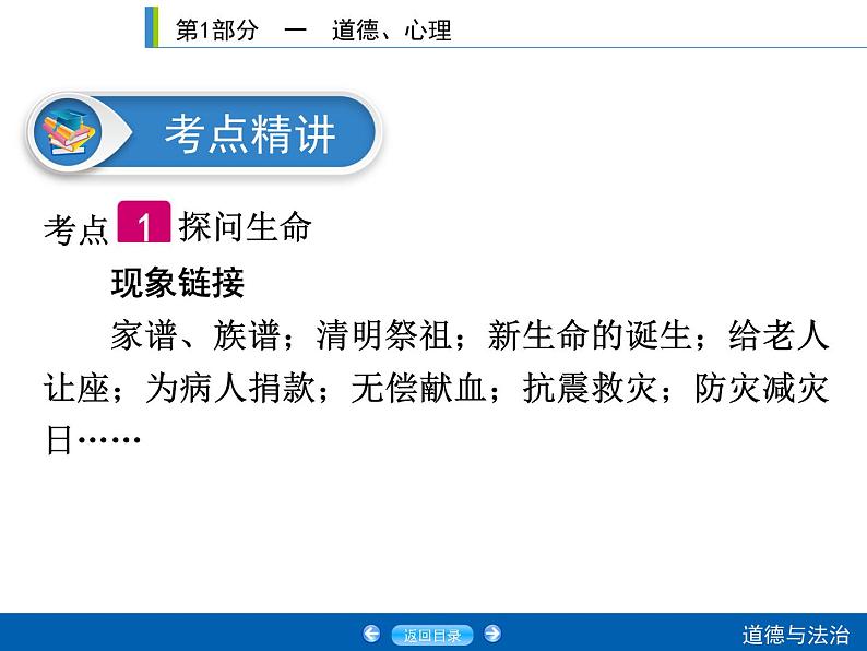 2020年部编版中考道德与法治第一轮章节复习课件+习题：课时2　生命的思考 (共2份打包)04