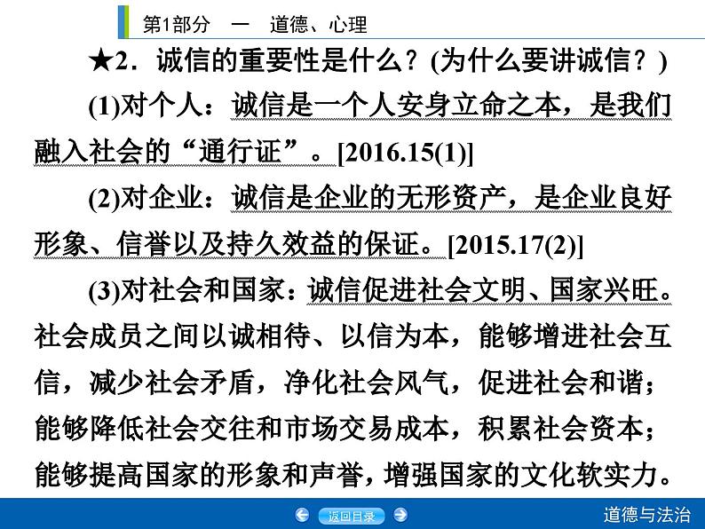 2020年部编版中考道德与法治第一轮章节复习课件+习题：课时3　诚实守信 (共2份打包)07