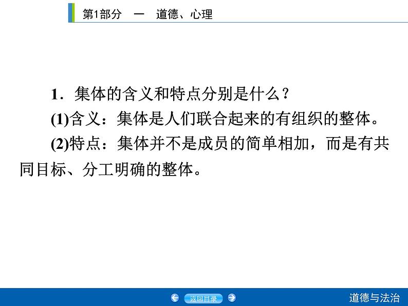 2020年部编版中考道德与法治第一轮章节复习课件+习题：课时7　在集体中成长 (共2份打包)06