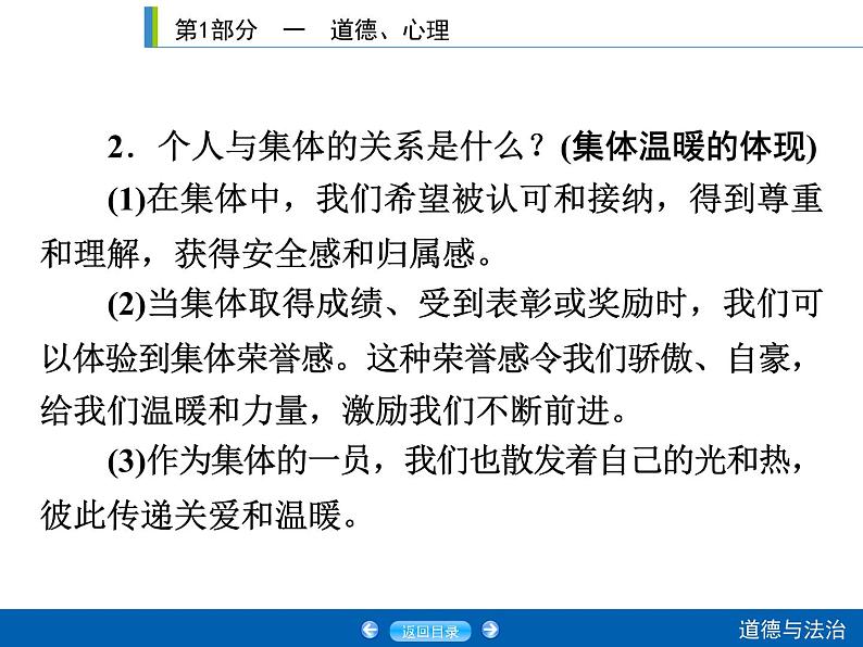 2020年部编版中考道德与法治第一轮章节复习课件+习题：课时7　在集体中成长 (共2份打包)07