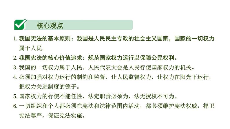 中考道德与法治一轮复习课件课时16  坚持宪法至上（第一单元） (含答案)05