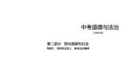 中考道德与法治一轮复习课件专题七 坚持宪法至上 崇尚法治精神（含解析）