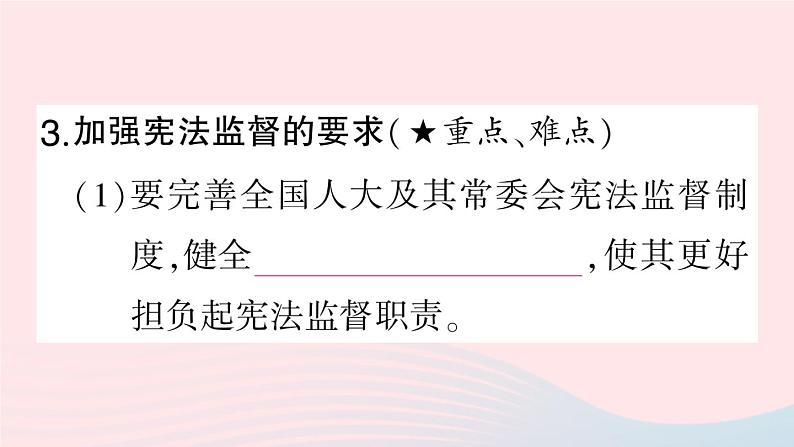 2023八年级道德与法治下册第一单元坚持宪法至上第二课保障宪法实施第2框加强宪法监督作业课件新人教版第5页