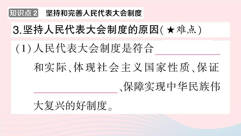 2023八年级道德与法治下册第三单元人民当家作主第五课我国的政治和经济制度第1框根本政治制度作业课件新人教版第5页