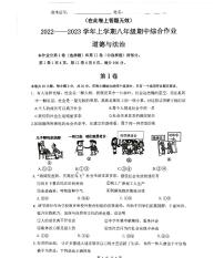 福建省厦门市同安区2022-2023学年八年级上学期期中综合练习道德与法治试题