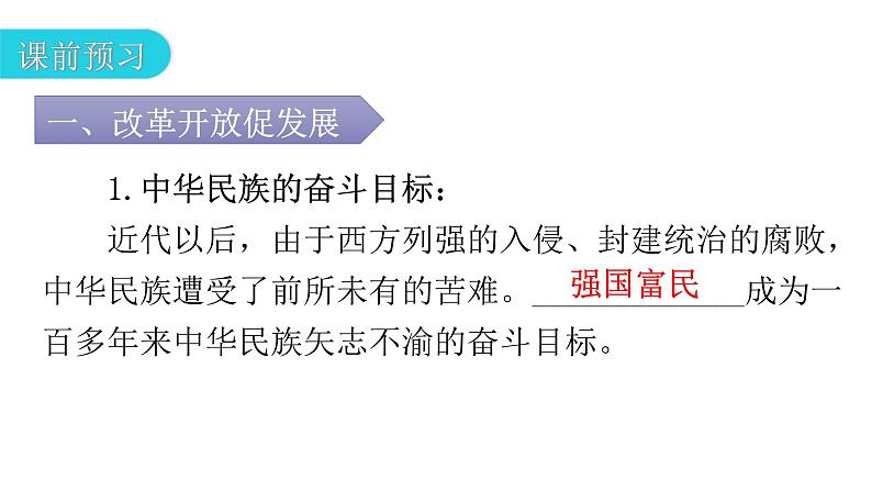 人教版道德与法治九年级上册第一单元第一课第一课时坚持改革开放课件07