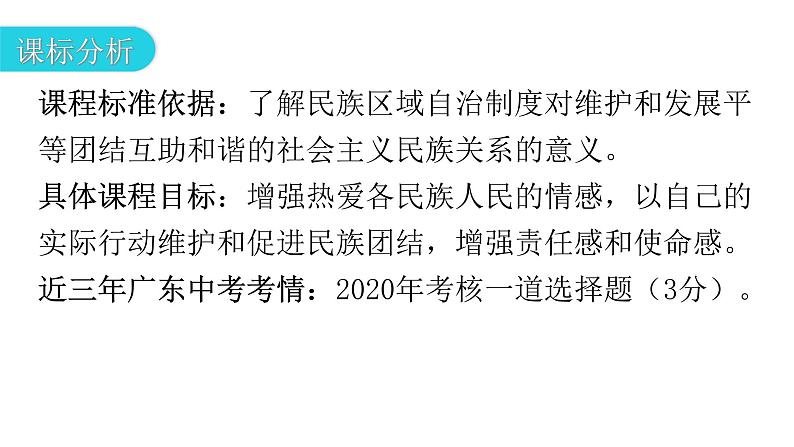 人教版道德与法治九年级上册第四单元第七课第一课时促进民族团结教学课件03